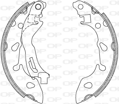 OPEN PARTS Piduriklotside komplekt BSA2235.00